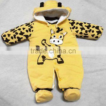 Custom design kids clothes wholesale fashion infant Newborn jumpsuit baby clothes winter kid Clothing baby animal romper