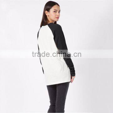 China Factory Price t Shirt Design Customized Blank Raglan T-shirt photo-2