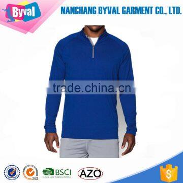 Long Sleeve UPF 30 Sports Gym Fitness Highneck 1/2 Zip t Shirt Performance T-shirts photo-6