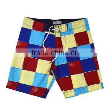 Men Summer Wear Male Tartan Print Shorts