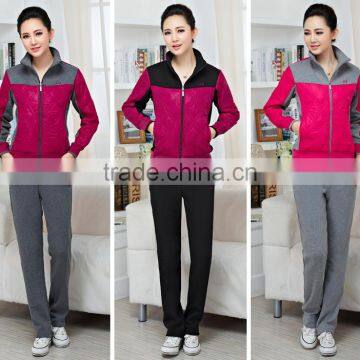 High Quality Wholesale Top Design Tracksuit Cotton Spandex Plain Tracksuit Women photo-4
