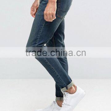 Cheap Wholesale Denim Jeans Dirty Wash Jeans Trousers Men Manufacturer photo-4