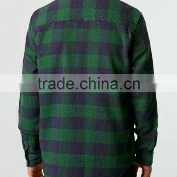 Mens Flannel Plaid Shirt Casual Dress 100%cotton Shirts photo-5