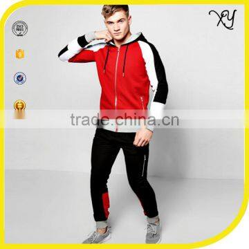 2017 wholesale latest design mens sport tracksuit slim fit