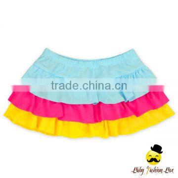 New Model Children Colorful Ruffle Separable Rainbow Little Girl Cake Dress Swimwear Beach Mini Skirt photo-5