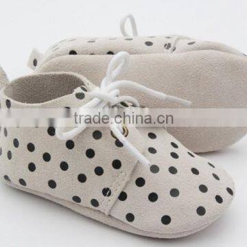Dark Spot Cheap Leather Shoes Leather Flat Infant Shoes photo-3