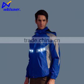 LED light flashing safety riding jacket motorcycle