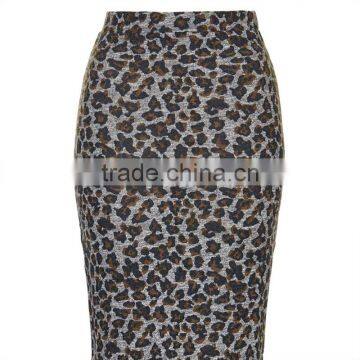 2017 OEM Spring Sexy Wrap Leopard-printed High Waisted Long Skirt photo-5