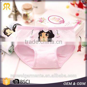 Top quality cute cartoon pattern preteen girls kids panties