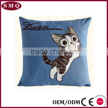 custom cat embroidered cute square body pillow