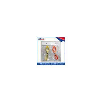 Safe Industrial Work Glove Clips With Yellow Orange Bright Color
