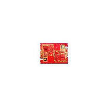 Red 12 Layer Multilayer PCB Board Prototype with ENIG , TG 180 Surface