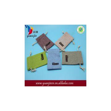 Customized Colorful Drawstring Hessian Gift Pouch