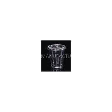 Beverage Clear Disposable Juice Cups With Lids Eco Friendly 12oz 350ml