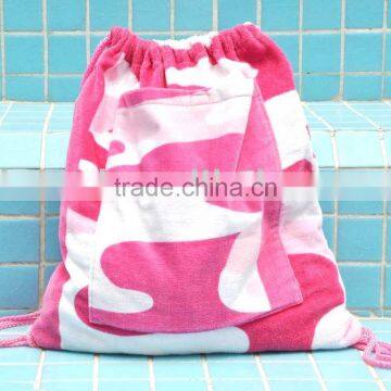 100% Cotton Velour Reactive Printed Beach Bag
