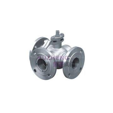 Stainless Steel 3Way Flanged Ball Valve