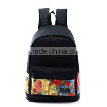 fashion customize small size polyester backpack for middle high school students teenage