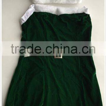 Wholesale Green Cheap Sexy Latex Lingerie Christmas Decoration Sexy Costume