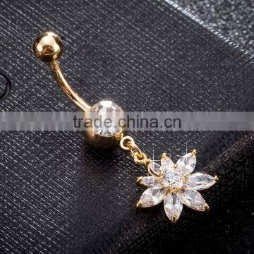 Body Piercing Big Fashion Crystal Non Septum Navel Ring