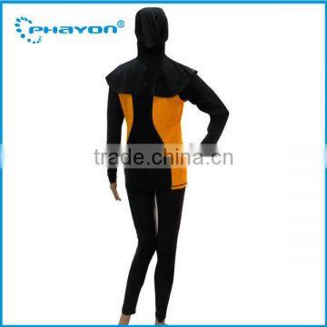 < OEM Service> Muslim Swimwear New pattern version womens islamic swim wear rashguard high waist long sleeve swimwear