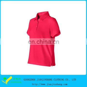 Hot Sales Combed Cotton Spandex Customized Side Split Golf Shirt