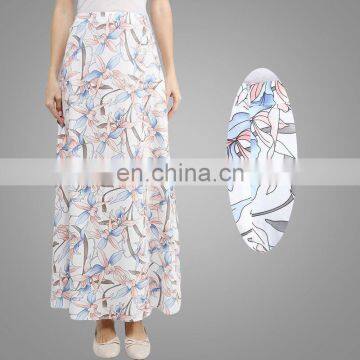 New Arrival Summer New Long Muslim Skirt Stylish High Waisted Printed Skirt For Women Plus Size Causal Long Maxi Skirt photo-5