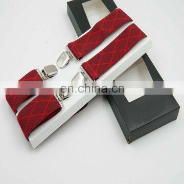 Fashion 3.5cm custom jacquard suspenders men's suspenders