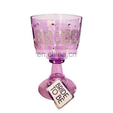 Bachelorette party decoration plastic goblet and hen party decoration cups