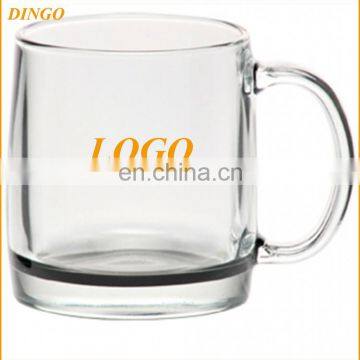 High Quality 100ml Cheap Embossed Glass Beer Cup Mug With Handle