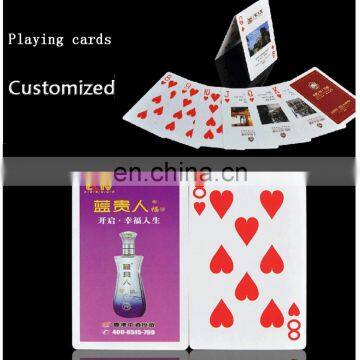 Customized playing cards with you logo or design Poker Size Standard Index Playing Cards