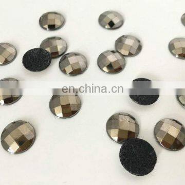 Jet Hematite acrylic hot fix stone