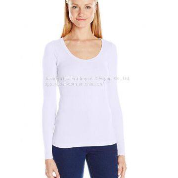 Women's Seamless Round Neck Long Sleeve Top