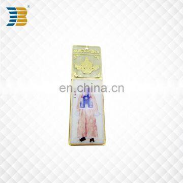 Chinese folk costume custom metal bookmark print with epoxy