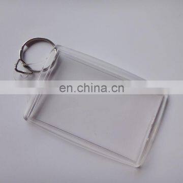 transparent clear acrylic keychain with photo fram