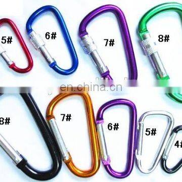 China Factory Wholesale Spring Snap Keychain Hook Carabiner Hooks