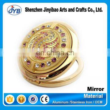 new arrival gold shine cosmetic mirror for make up