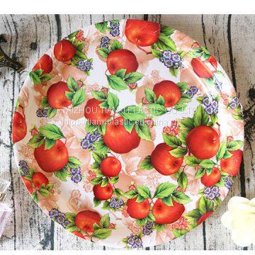 TX0316 PLASTIC LARGE SIZE ROUND PLATE CHEAP PLATE FOOD PLATE