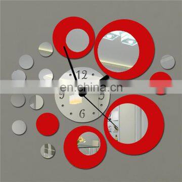 Stylish DIY Wall Clock Decorative Mirror Sticker Clocks