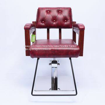 PU Material Hydraulic Vintage Barber Styling Barber Chair MY-008-08M photo-3