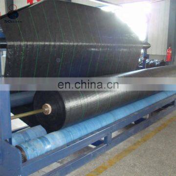 Customized UV resistant black woven polypropylene weed control fabric