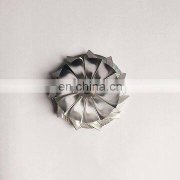 TA31 46.50/60.25mm 409096-0013 11+0 blades high performance turbo milling/aluminum 2618/billet compressor wheel