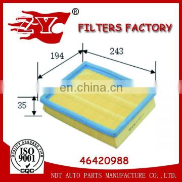 car air filter used for PALIO (178BX) 1.2 OEM NO.46420988