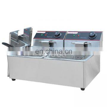 Restaurant double tank double basket machine frying potato stainless steel fryer machine