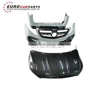 V Class W447 Vito V250 V260 Top Style Hood Bady Auto Facelift Automotive Exterior Body Sets Kit Parts Bumpers