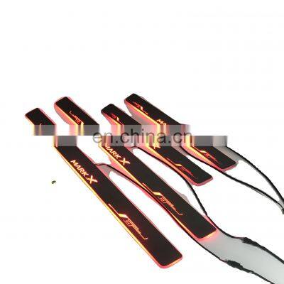 Led Door Sill Plate Strip for toyota mark x dynamic sequential style step light door decoration step