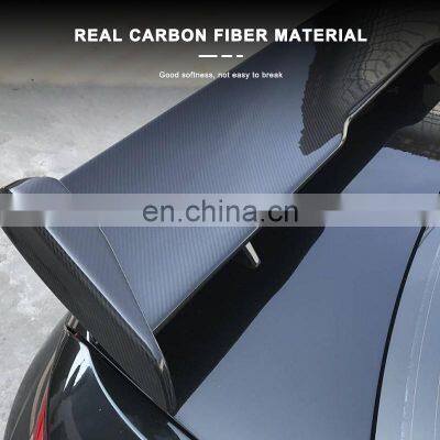 Custom Car Accessories Auto Parts Real Carbon Fiber Spoiler Tail Wing Rear Trunk Lid Spoiler Wing Tail For BMW General Sedan