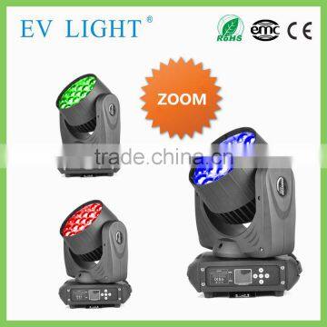 EV BMZ1519 moving head beam zoom light 19pcs 15W RGBW four in one LED stage light