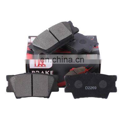 Wholesale auto parts semi metallic brake pads D2269 rear ceramic car brake pads for Lexus ES350 /Toyota Rav4