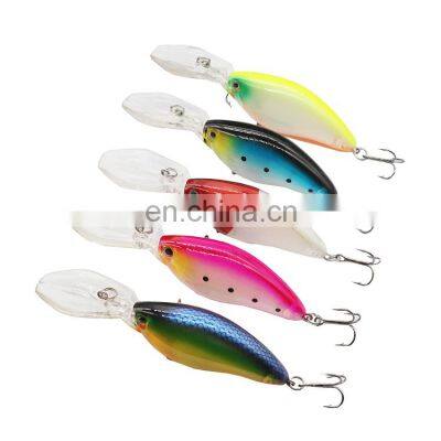 Factory price Wholesale 3D Lure Eyes Deep Diving Crankbait Lure 11.4cm 10.5g hard fishing lures