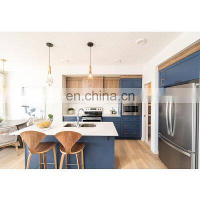 CBMmart Modern blue Luxury lacquer kitchen cabinet custom shaker design